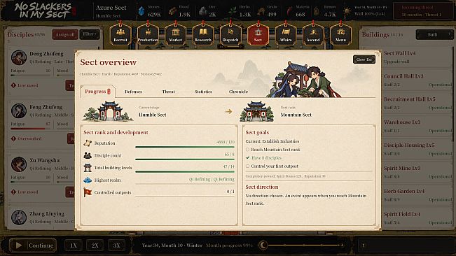 No Slackers in My Sect