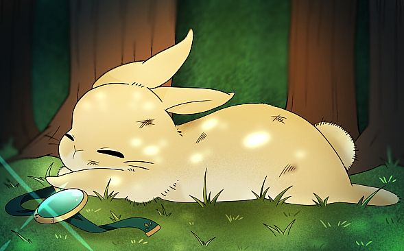 The rabbit and Tamaki are Taking a break!