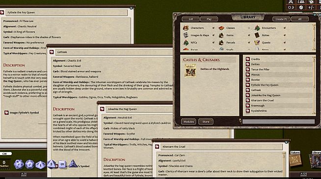 Fantasy Grounds - Deities of the Haunted Highlands (Castles & Crusades)