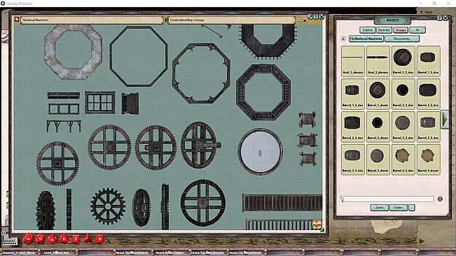 Fantasy Grounds - FG Medieval Machines Map Pack
