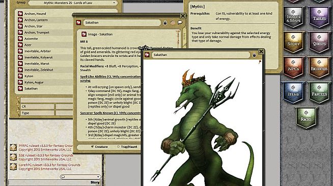 Fantasy Grounds - Mythic Monsters #25: Lords of Law (PFRPG)