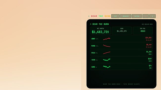 BEAR THE BURN: A Stock Market Deckbuilder