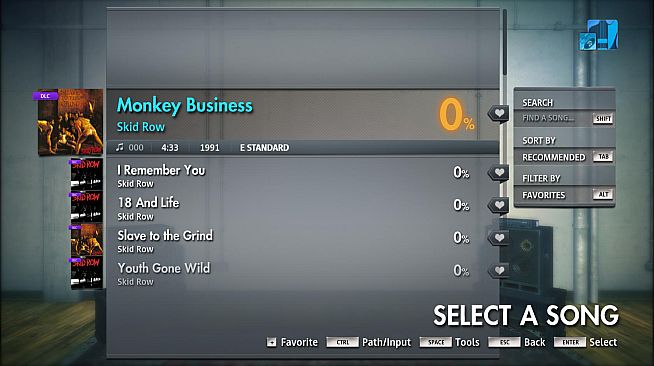Rocksmith 2014 Edition – Remastered – Skid Row - “Monkey Business”