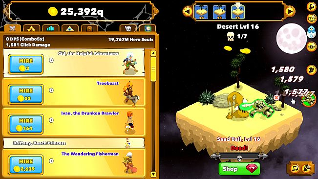 Clicker Heroes: Zombie Auto Clicker