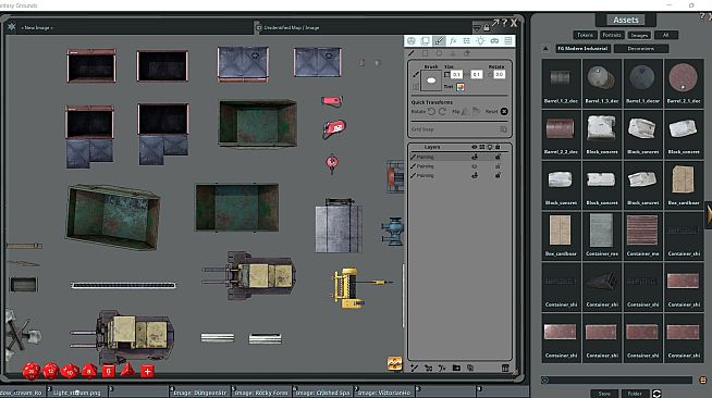 Fantasy Grounds - FG Modern Industrial Map Pack 3
