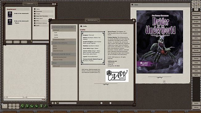 Fantasy Grounds - Drider of the Underworld