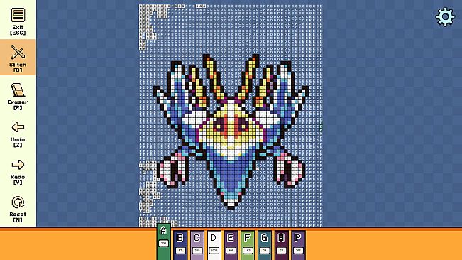 Pixel Cross Stitch - Menacing Monsters Pack 3