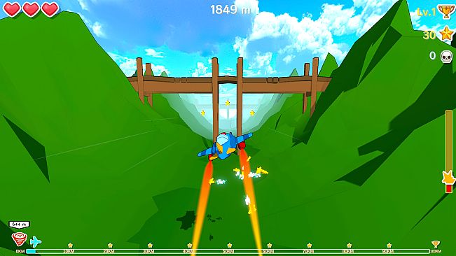 Fly Over! 100KM! Mountains!