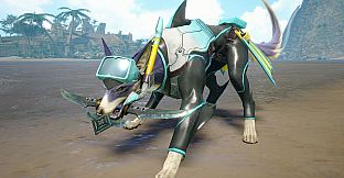 Monster Hunter Rise - "C Summer" Palamute layered armor set