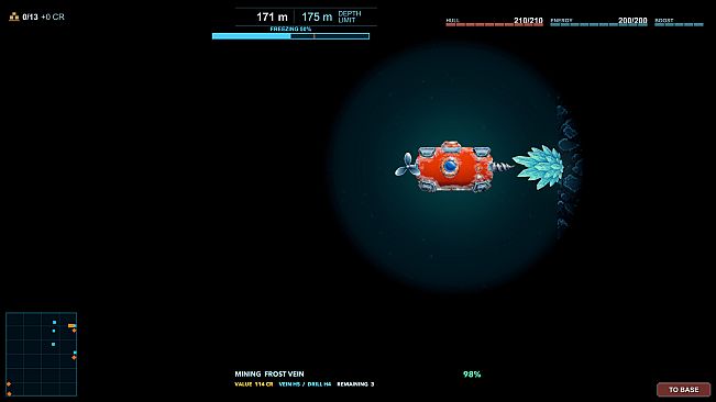Abyss Driller: An Incremental Mining Game