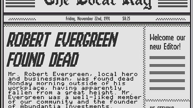Report on the Death of Robert Evergreen