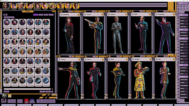Fantasy Grounds - Star Trek Adventures: Voyager Player Characters