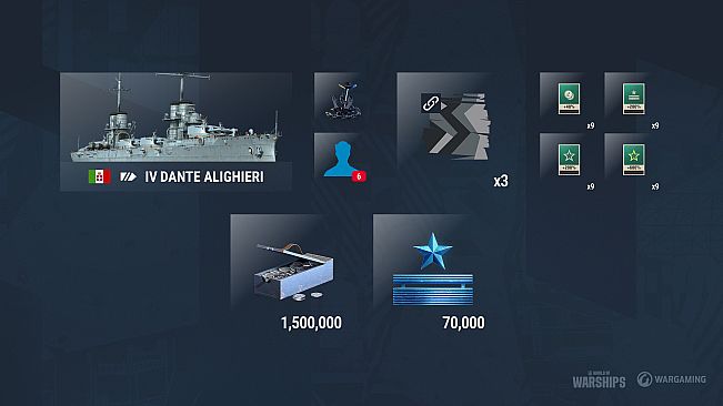 World of Warships — Dante Alighieri Pack