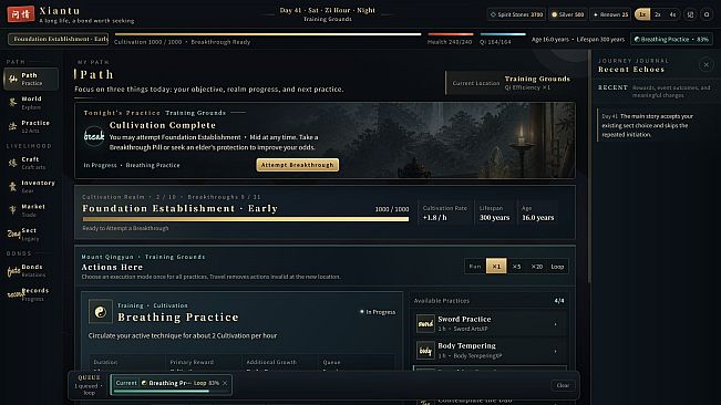 Xiantu: An Idle Tale of Immortality