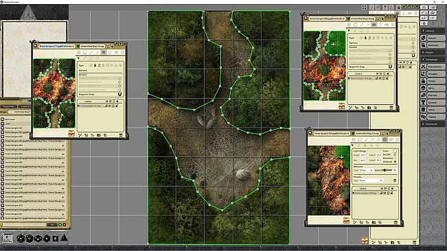 Fantasy Grounds - Pathfinder RPG - Map Pack - Forest Dangers