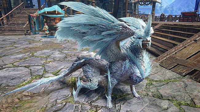 Monster Hunter Rise - "Velkhana Costume" Palamute layered armor set