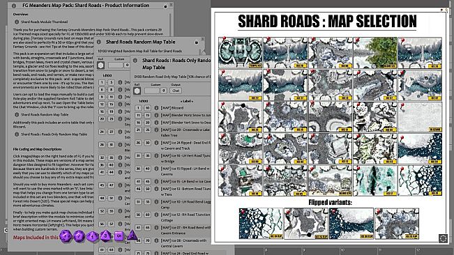 Fantasy Grounds - Meanders Map Pack: Shard Roads (Map Pack)