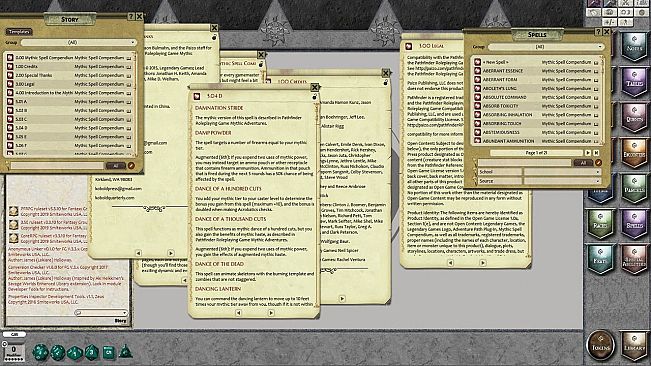 Fantasy Grounds - Mythic Spell Compendium
