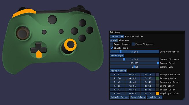 3D Controller Overlay