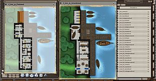 Fantasy Grounds - 0one's Colorprints #2: Riverside Inn (Map Pack)