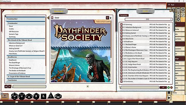 Fantasy Grounds - Pathfinder Society Scenario #5-05: The Island of the Vibrant Dead