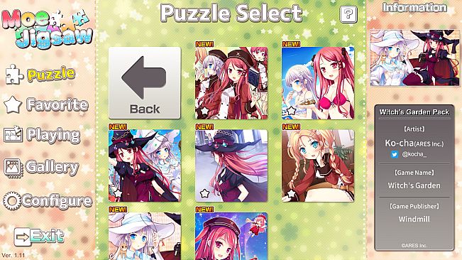Moe Jigsaw - Witch's Garden Pack