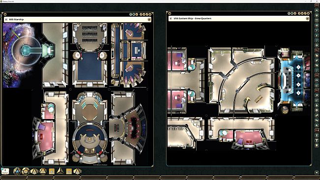 Fantasy Grounds - Star Trek Adventures: The Next Generation Starfleet Deck Tiles