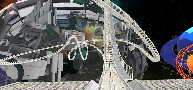 VR Galactic Roller Coaster