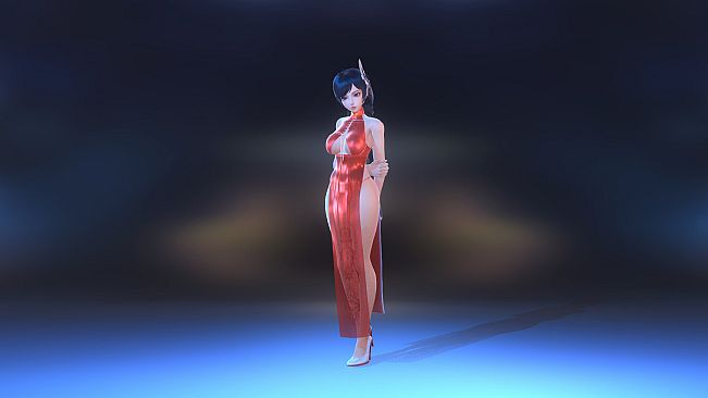 Angel Legion-DLC High-Slit Cheongsam (Red)