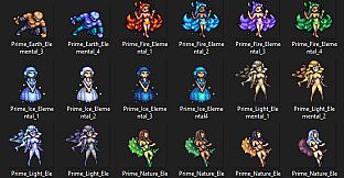 RPG Maker MV - MT Tiny Tales Battlers - Elemental Forces