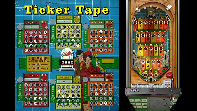 Bingo Pinball Gameroom - Bally Ticker Tape
