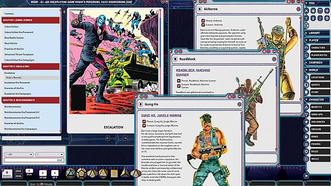 Fantasy Grounds - G.I. JOE Roleplaying Game Hawk's Personnel Files