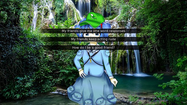 Sakuya Izayoi Gives You Advice And Dabs: Nitori Kawashiro Offers You Advice In Exchange For Cucumbers And Eats The Cucumbers