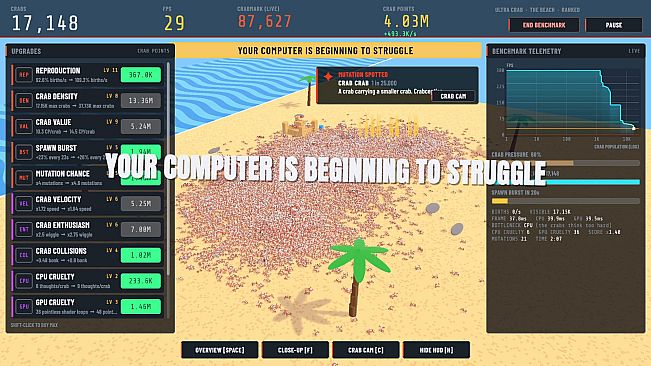 ONE MILLION CRABS