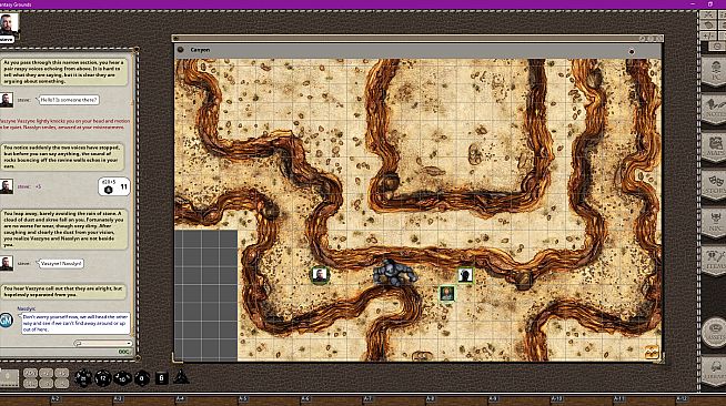 Fantasy Grounds - Black Scrolls Desert Canyons (Map Tile Pack)