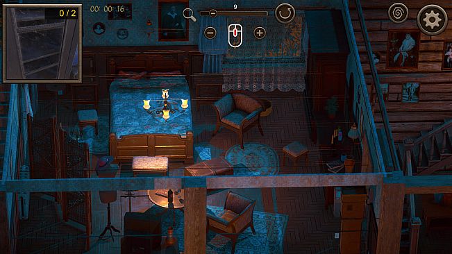 Hidden Vintage House Top-Down 3D