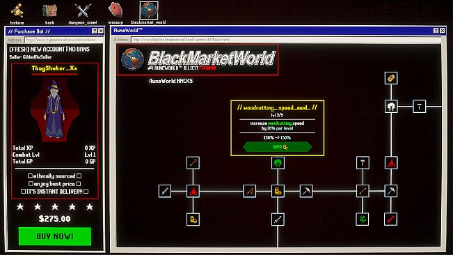 MMO Botfarm Simulator