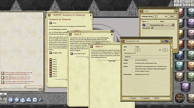 Fantasy Grounds - Mini-Dungeon #017: Shadows of Madness (PFRPG)