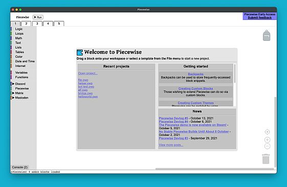 Piecewise: build chat bots with blocks