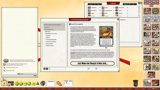 Fantasy Grounds - Flash Gordon Cliffhanger Supplement