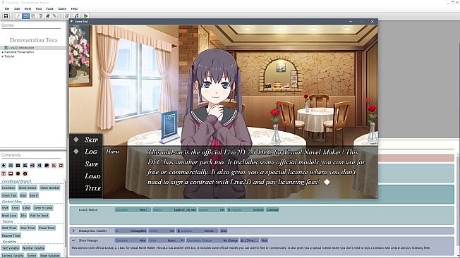 Visual Novel Maker - Live2D DLC