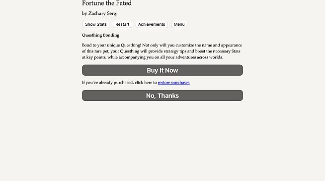 Fortune the Fated — Questhing Bonding