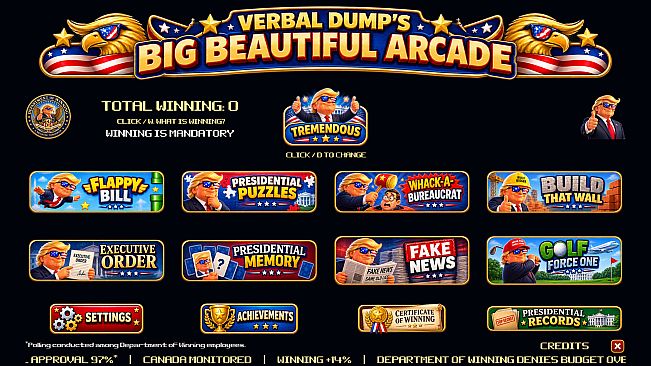 Verbal Dump's Big Beautiful Arcade