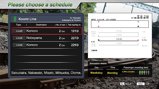 JR EAST Train Simulator: Koumi Line (Kobuchizawa to Komoro) Kiha E200 series