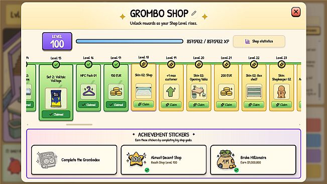 Grombo Card Shop Idle