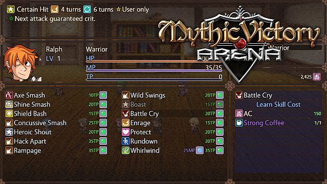 Mythic Victory Arena - Unlock All Skills