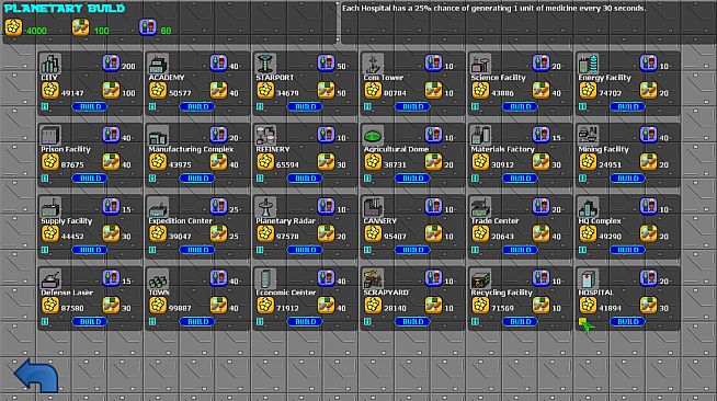 Avalon: The Journey Begins - Planetary Facilities