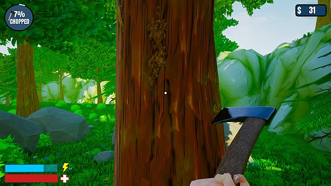 A Game About Cutting A Tree