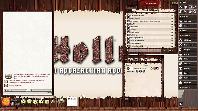 Fantasy Grounds - Holler: An Appalachian Apocalypse