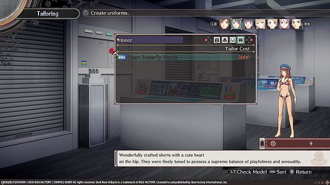 Dark Rose Valkyrie: Dark Rose Waitress Set